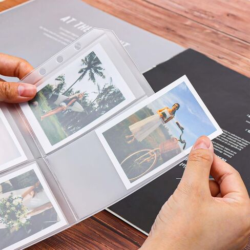 12pcs A5 Binder Mobicets Frosted PVC Card حامل أعلى تحميل الأكمام الضوئية 6 ثقوب أكياس الوثيقة الوثيقة لثلاثي Photocard Binder (A5 Frosted) in Kuwait