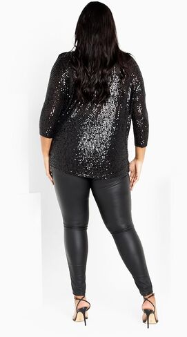 EVANS Women's Plus Size Top Lots of Sequins in Saudi Arabia