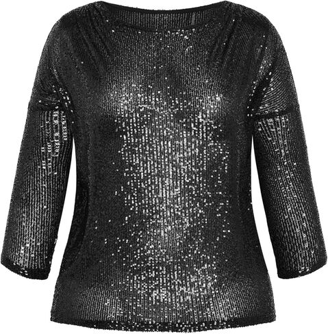 EVANS Women's Plus Size Top Lots of Sequins in Saudi Arabia