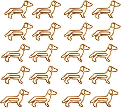20 PCS Dachshund Paper Paper Clips Clips Animal Porkmarks ، Plage Dachshund Paperclips Clips Plans ، Foster Supplies ، Holder ، Binder and Paper Clips ، Clamps and Rings in Saudi Arabia