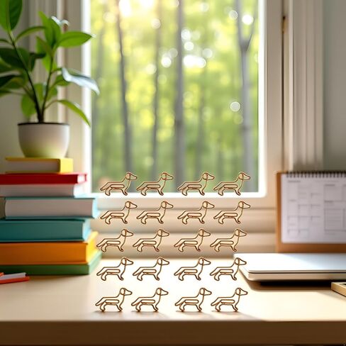 20 PCS Dachshund Paper Paper Clips Clips Animal Porkmarks ، Plage Dachshund Paperclips Clips Plans ، Foster Supplies ، Holder ، Binder and Paper Clips ، Clamps and Rings in Saudi Arabia
