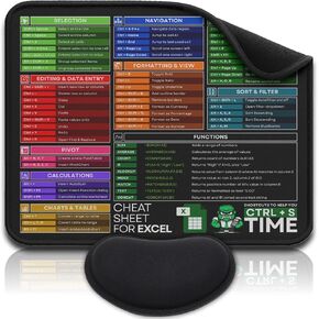 [MacOS متوافق] اختصارات الكمبيوتر اللوحة الماوس لماكوس - راحة معصم. Mousepad المحمول ، مكتب ورقة الغش ، أوامر الألعاب ، وظائف الكمبيوتر Deskmat مقاومة للماء وغير انزلاق لوحة المكتب [12 "× 10"] in Kuwait