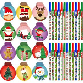 48 PCS عيد الميلاد حفلات MINI عيد الميلاد الجيب المحمول مجموعة عيد الميلاد هلام أقلام الثلج Snowman Santa Claus Notepads لعطلة عيد الميلاد مكافأة Goodie Bag Stuffer Supplies in Kuwait