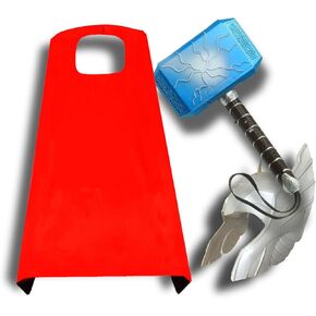 Children's Hero Character Toys Hammers and LED Light Mask Cape Children's Role-Playing Costumes Gifts for Children in Saudi Arabia