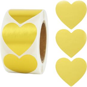 Heart Stickers - 500Pcs 1.5Inch Valentines Day Heart Stickers Glitter Colored Heart-Shaped Sticker for Kid Reward Classroom Self-Adhesive Love Incentive Sticker for Envelope Birthday Wedding in Kuwait