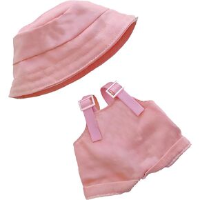 Complete Cute Outfit for 17cm Collectible Dolls: Hat & Overalls Set - Ideal for Dressing Up Elf or Fantasy Style Figures (Brown-a) in Saudi Arabia