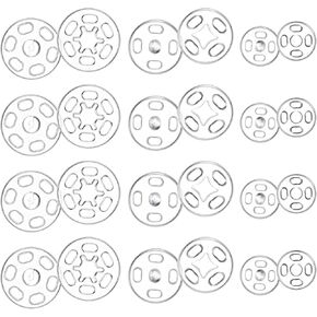 150pcs لقطات واضحة للخياطة ، 7 مم/10 مم/15 مم لكل 50 مجموعة من اللقطات المستديرة البلاستيكية للملابس القميص سراويل على الظهر الخياطة ، السحابات زر لسترات الجينز معاطف الجينز معاطف in Kuwait