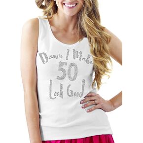 RhinestoneSash 50th Birthday Shirts for Women - I'm 50 Bitches T-Shirt - Rose Gold 50th Birthday Party Gifts in Kuwait