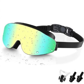 Kids Swim Goggles, Polarized Swimming Goggles for Kids, Wide View Anti-Fog No Leaking Swim Glasses for Age 4-16 in Saudi Arabia