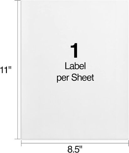 Staples Laser/Inkjet Shipping Labels ، 8 1/2 بوصة × 11 بوصة ، أبيض ، ملصق/ورقة ، 200/carton (ST18062-CCVS) in Saudi Arabia