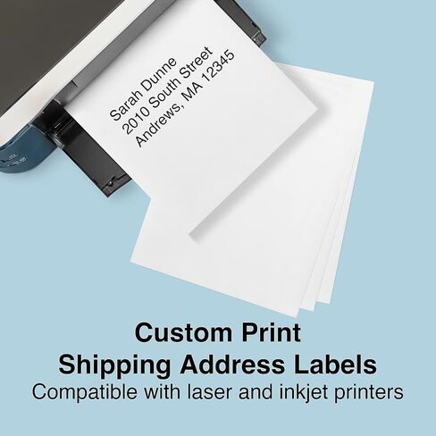Staples Laser/Inkjet Shipping Labels ، 8 1/2 بوصة × 11 بوصة ، أبيض ، ملصق/ورقة ، 200/carton (ST18062-CCVS) in Saudi Arabia