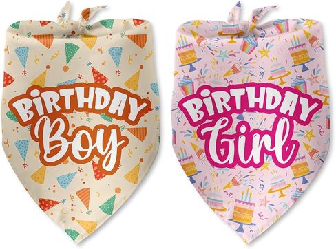 It's My Birthday Dog Bandan Party Supplies Dog Birthday Decorations Photo Prop Pet Scarf Accessories for Small Medium Large Dogs in Saudi Arabia