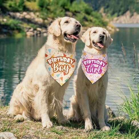It's My Birthday Dog Bandan Party Supplies Dog Birthday Decorations Photo Prop Pet Scarf Accessories for Small Medium Large Dogs in Saudi Arabia