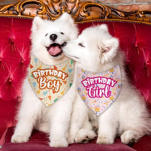 It's My Birthday Dog Bandan Party Supplies Dog Birthday Decorations Photo Prop Pet Scarf Accessories for Small Medium Large Dogs in Saudi Arabia