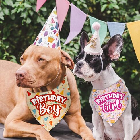 It's My Birthday Dog Bandan Party Supplies Dog Birthday Decorations Photo Prop Pet Scarf Accessories for Small Medium Large Dogs in Saudi Arabia