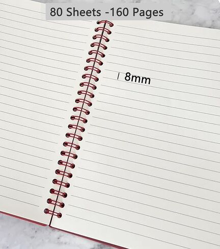 تحكم Yihuanyifa 4pcs Notebook Notebook اللوازم المدارس الجمالية A5 7mm الكلية بحكم 8.3 بوصة × 5.9 بوصة 80 ورقة -160 صفحات المجلات لطلاب العمل والملاحظات (4pcs Light Color) in Saudi Arabia