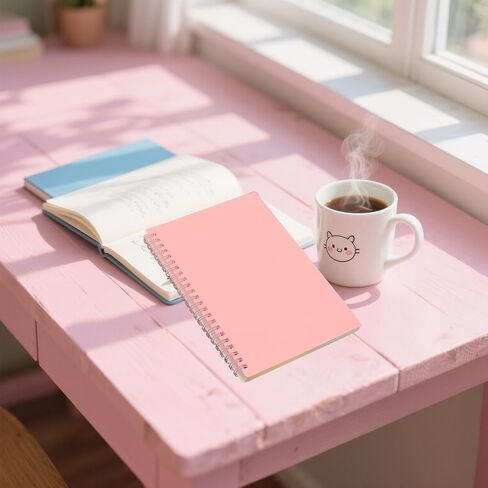تحكم Yihuanyifa 4pcs Notebook Notebook اللوازم المدارس الجمالية A5 7mm الكلية بحكم 8.3 بوصة × 5.9 بوصة 80 ورقة -160 صفحات المجلات لطلاب العمل والملاحظات (4pcs Light Color) in Saudi Arabia