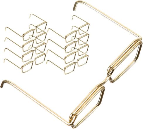 ألعاب النظارات الصغيرة - 10 مساءً نظارات دمية مجموعة مستديرة إطار للدمى الفولاذ الذهبي لللباس والتصوير الفوتوغرافي in Saudi Arabia