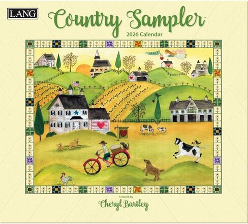 Lang Companies, Country Sampler 2026 Wall Calendar by Cheryl Bartley, 13.4'' X 12'', 12-Month Calendar with Stapled Binding in Saudi Arabia