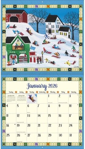 Lang Companies, Country Sampler 2026 Wall Calendar by Cheryl Bartley, 13.4'' X 12'', 12-Month Calendar with Stapled Binding in Saudi Arabia