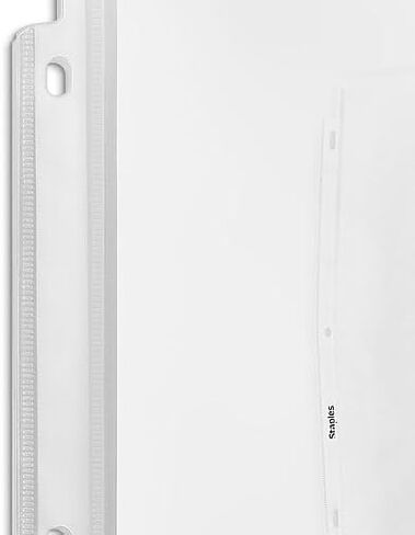 Staples 951444 حماة ورقة الوزن المتوسطة 8.5 بوصة × 11 بوصة واضحة 10/حزمة (23259) in Saudi Arabia