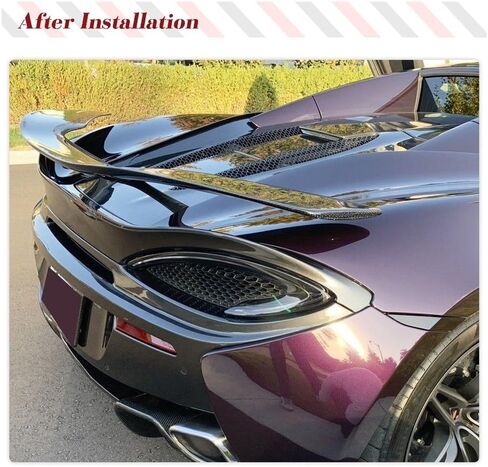 ألياف الكربون على رف المفسد متوافق مع مكلارين 540C 570S 2-باب 2015-2019 الأجزاء المخصصة جذع الشفاه الخلفية المفسد مجموعات المفسد in Kuwait
