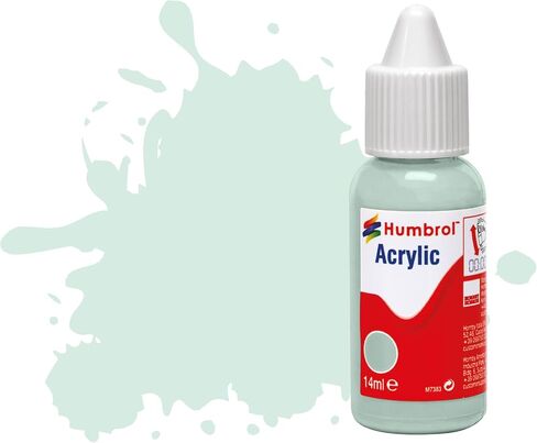 Humbrol Acrylic Paint - DB0023 No 23 Duck Egg Blue - Matt (14 ml) - Model Craft Paint, Acrylic Paint for Models Such as Vehicles, Planes, Diecast Figures and More - Artist Quality Modelling Paint in Kuwait
