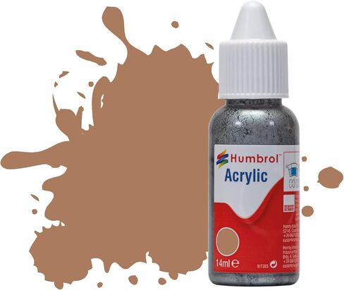 Humbrol Acrylic Paint - DB0023 No 23 Duck Egg Blue - Matt (14 ml) - Model Craft Paint, Acrylic Paint for Models Such as Vehicles, Planes, Diecast Figures and More - Artist Quality Modelling Paint in Kuwait