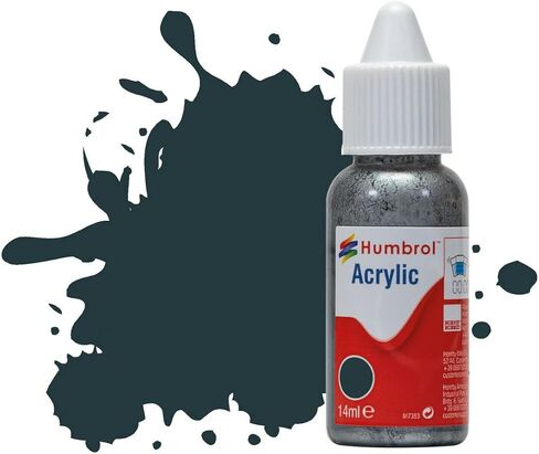 Humbrol Acrylic Paint - DB0023 No 23 Duck Egg Blue - Matt (14 ml) - Model Craft Paint, Acrylic Paint for Models Such as Vehicles, Planes, Diecast Figures and More - Artist Quality Modelling Paint in Kuwait