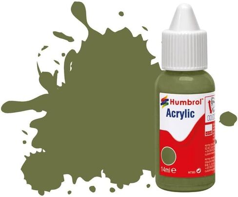 Humbrol Acrylic Paint - DB0023 No 23 Duck Egg Blue - Matt (14 ml) - Model Craft Paint, Acrylic Paint for Models Such as Vehicles, Planes, Diecast Figures and More - Artist Quality Modelling Paint in Kuwait