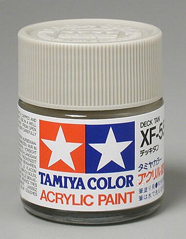 Tamiya TAM81355 Acrylic XF55 ، مسطح سطح السفينة تان in Saudi Arabia