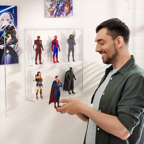 Aitee Acrylic Display Display for Mini Funko Pop Figures ، منظم خزانة تخزين الطبقة 3 من سطح المكتب أو سطح المكت in Kuwait