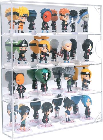 Aitee Acrylic Display Display for Mini Funko Pop Figures ، منظم خزانة تخزين الطبقة 3 من سطح المكتب أو سطح المكت in Kuwait
