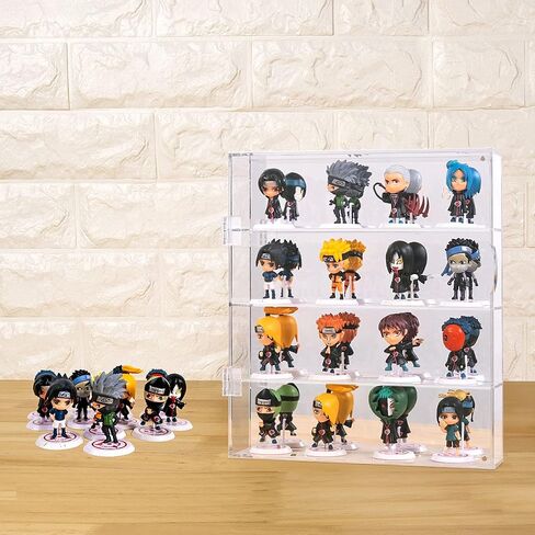 Aitee Acrylic Display Display for Mini Funko Pop Figures ، منظم خزانة تخزين الطبقة 3 من سطح المكتب أو سطح المكت in Kuwait