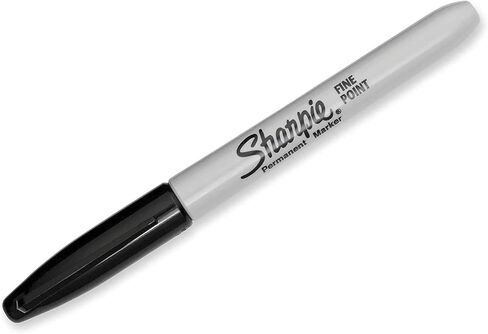 Sharpie 30001 Permanent Markers K7C53, Fine Point, Black, Box of 24 in Saudi Arabia