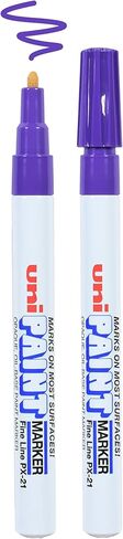Uni-Ball Uni Paint PX-21 Oil-Based Paint Markers, Fine Line (1.2mm), Violet, 2 Count in Saudi Arabia
