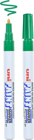 Uni-Ball Uni Paint PX-21 Oil-Based Paint Markers, Fine Line (1.2mm), Green, 2 Count in Saudi Arabia