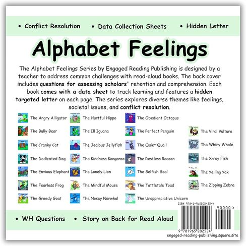 Alphabet Feelings Series – Complete A-Z Box Set (26 Books) + Stickers | Social-Emotional Learning for Kids, Teachers & Homeschool | Curriculum & Engagement Strategies Included in Saudi Arabia