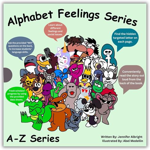 Alphabet Feelings Series – Complete A-Z Box Set (26 Books) + Stickers | Social-Emotional Learning for Kids, Teachers & Homeschool | Curriculum & Engagement Strategies Included in Saudi Arabia