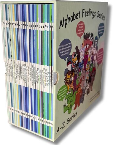 Alphabet Feelings Series – Complete A-Z Box Set (26 Books) + Stickers | Social-Emotional Learning for Kids, Teachers & Homeschool | Curriculum & Engagement Strategies Included in Saudi Arabia