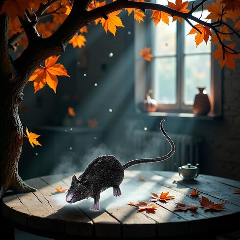 Plastic Halloween Rat, Realistic Fake Mouse for Party Decorations, Creepy Prank Props, Spooky April Fool's Day Trick, Lifelike Mice Figures for Party and Haunted House Decor, Decorations (Grey) in Saudi Arabia