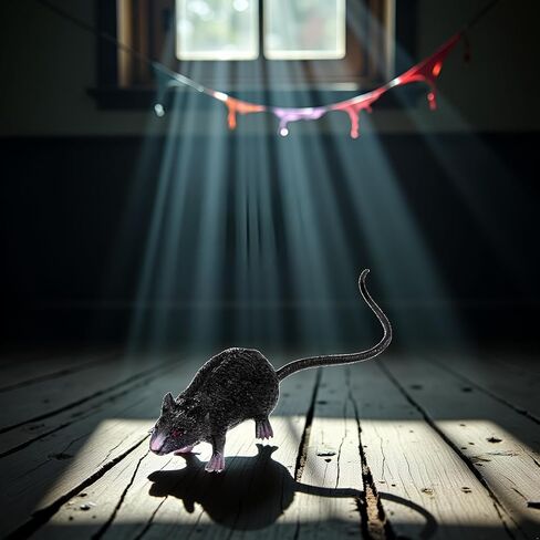 Plastic Halloween Rat, Realistic Fake Mouse for Party Decorations, Creepy Prank Props, Spooky April Fool's Day Trick, Lifelike Mice Figures for Party and Haunted House Decor, Decorations (Grey) in Saudi Arabia