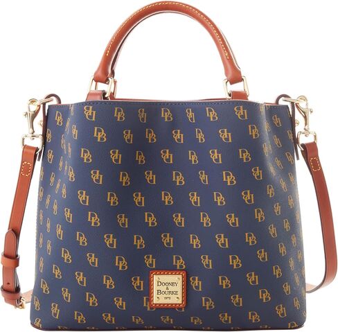 Dooney & Bourke Women's Gretta Small Brenna Satchel in Coated Cotton, with Adjustable Shoulder Strap in Saudi Arabia