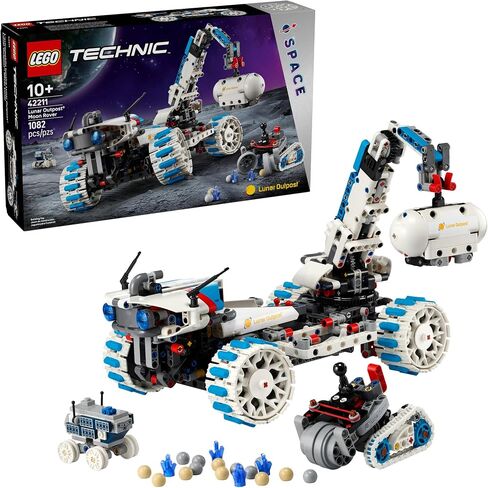LEGO Technic Lunar Outpost Moon Rover Space Building Toy - Explorer All -Terrain for Kids ، Boys & Girls ، Ages 10+ - Decore Space Decore لأي غرفة - فكرة هدية لأعياد الميلاد - 42211 in Saudi Arabia