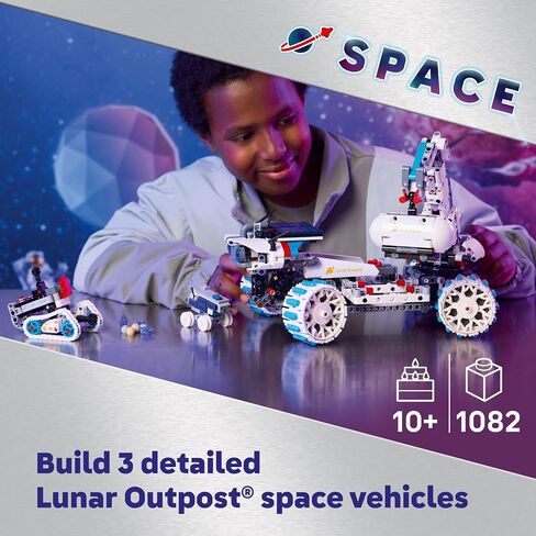 LEGO Technic Lunar Outpost Moon Rover Space Building Toy - Explorer All -Terrain for Kids ، Boys & Girls ، Ages 10+ - Decore Space Decore لأي غرفة - فكرة هدية لأعياد الميلاد - 42211 in Saudi Arabia