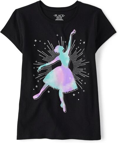 The Children's Place Girls' Short Sleeve Graphic T-Shirt in Saudi Arabia