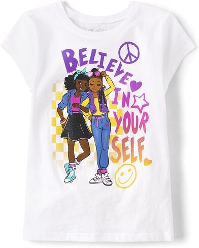 The Children's Place Girls' Short Sleeve Graphic T-Shirt in Saudi Arabia