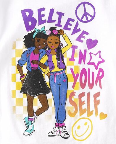 The Children's Place Girls' Short Sleeve Graphic T-Shirt in Saudi Arabia