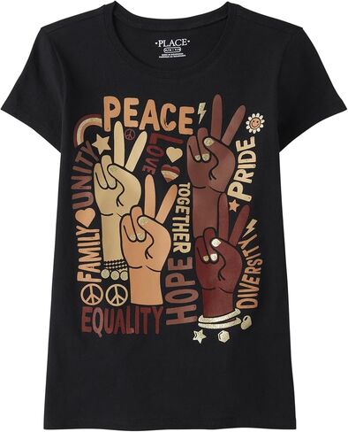 The Children's Place Girls' Short Sleeve Graphic T-Shirt in Saudi Arabia