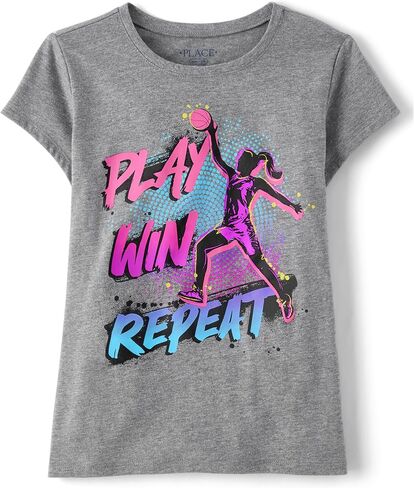 The Children's Place Girls' Short Sleeve Graphic T-Shirt in Saudi Arabia